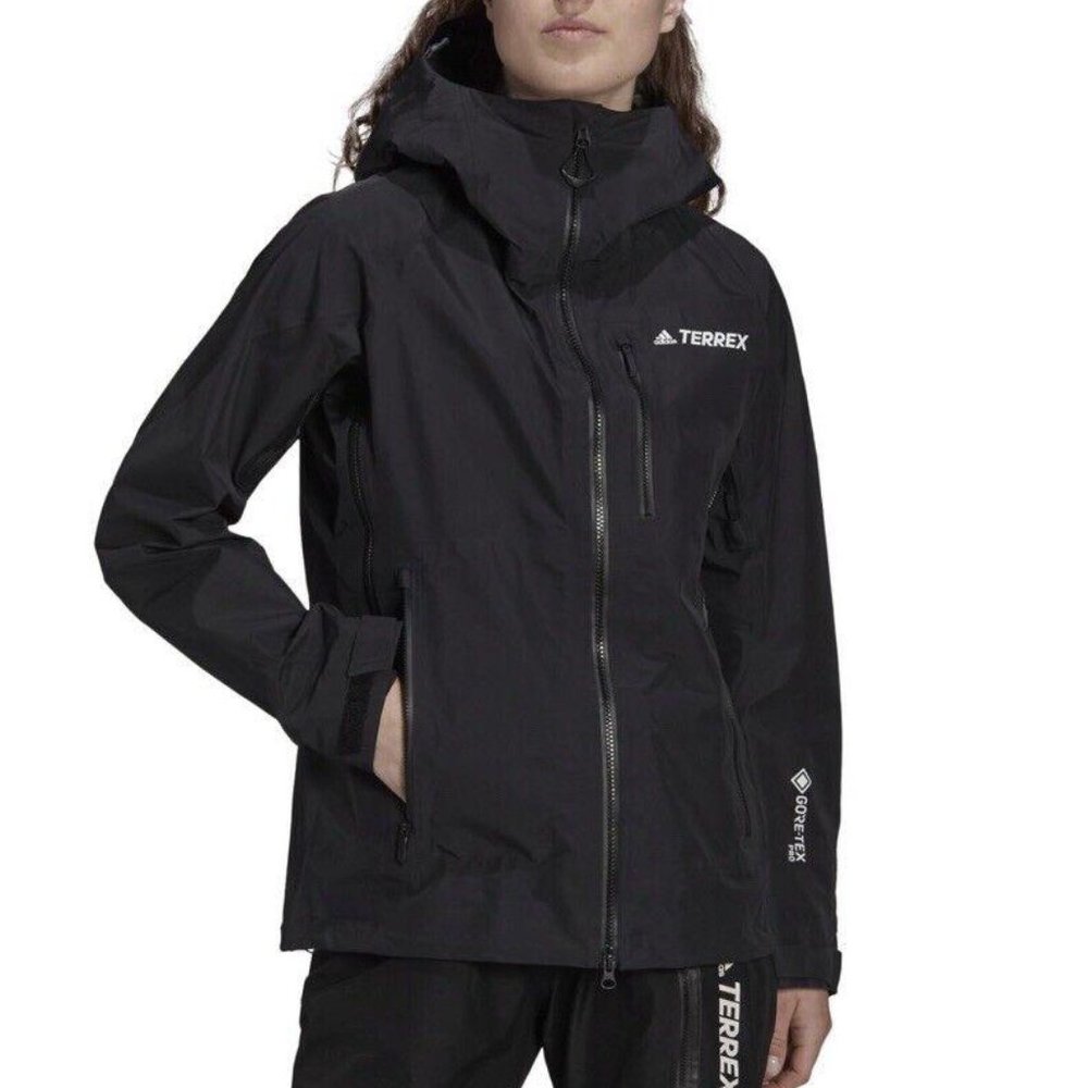 Adidas Womens Terrex Techrock Gore-Tex Pro  Jacket Black Size S New GM4826 $600